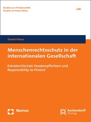 cover image of Menschenrechtsschutz in der internationalen Gesellschaft